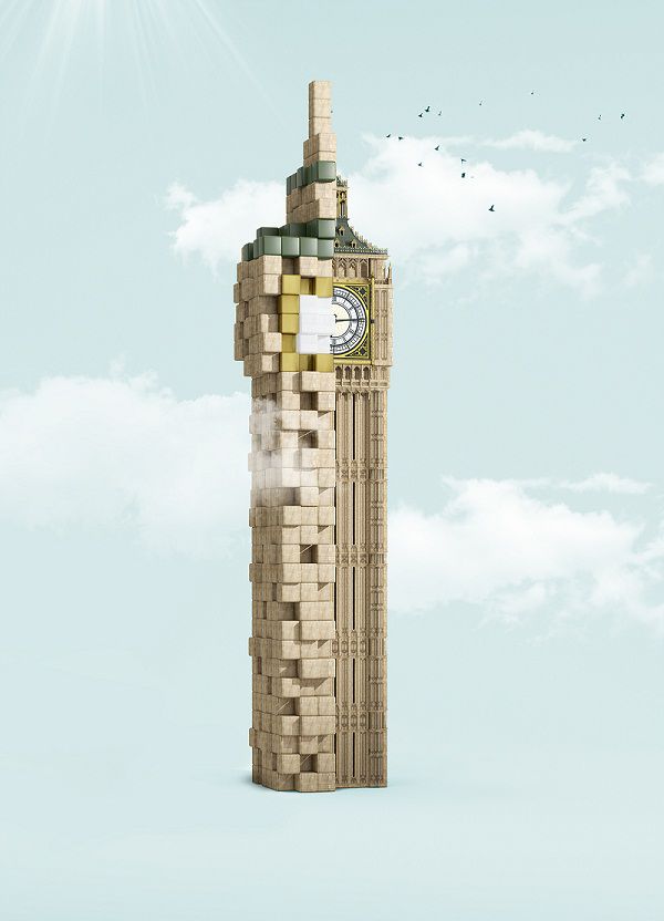  
   پروژه برج های سونی  طراحی سه بعدی 2