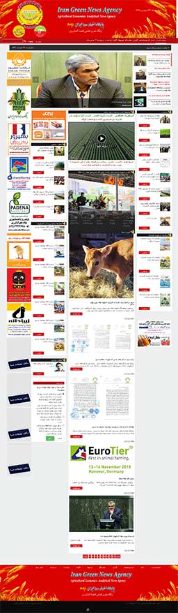 طراحی سایت پایگاه خبری سبز ایران